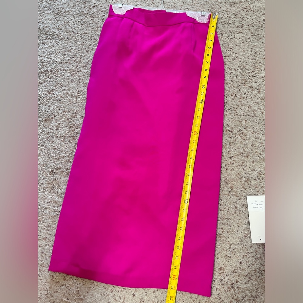 GMI Geometric Collar  Magenta Skirt  Top Suit  Set Size 10 Church Formal Wedding - Picture 12 of 16